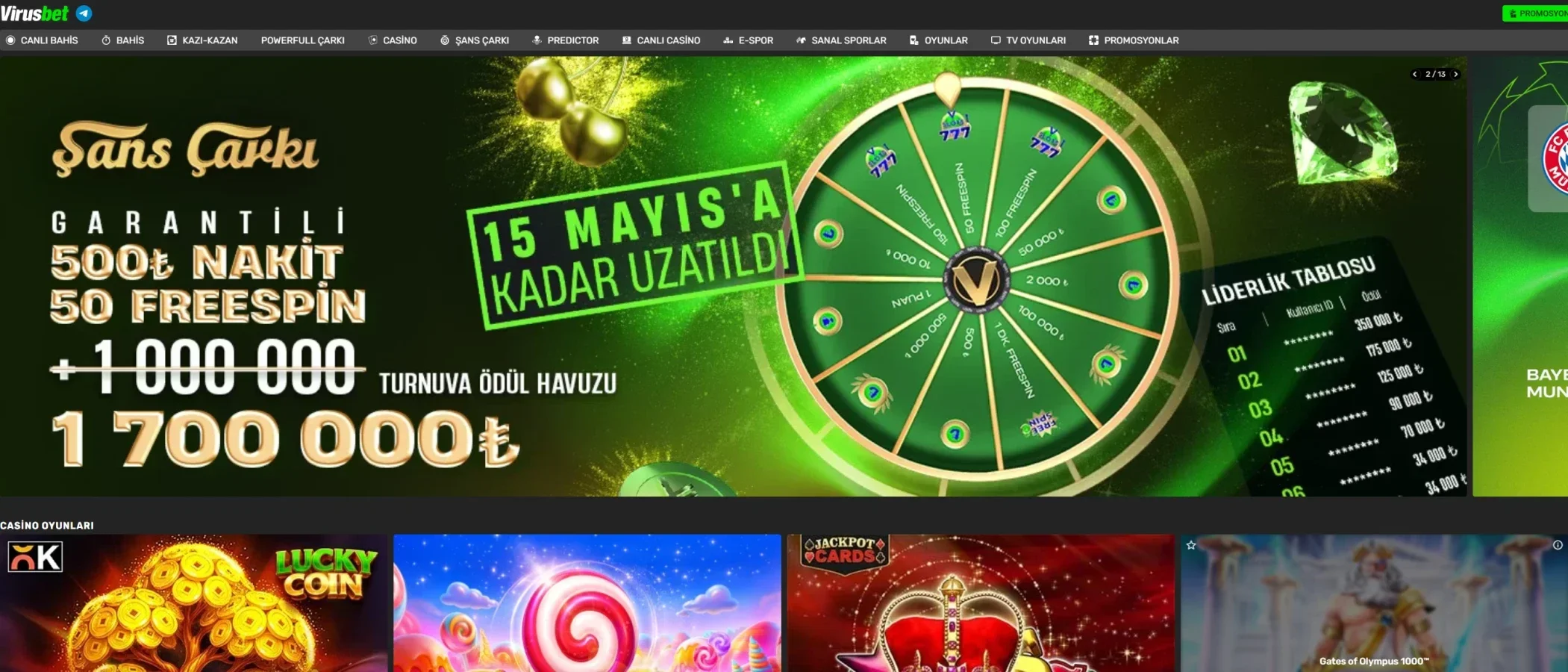 Virüsbet ekran görüntüsü